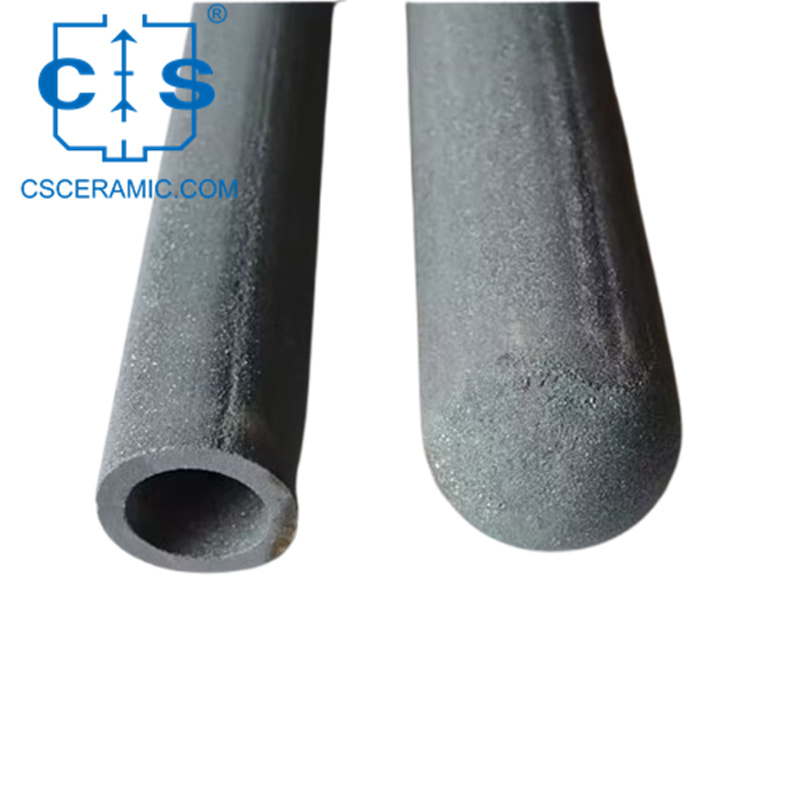 Защитная Трубка Из SSiC Высокой Чистоты, Спеченная Без Давления Для Печей И Промышленности
