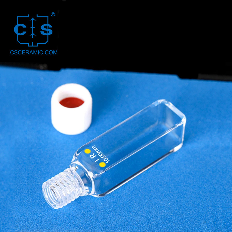 Совместимая С UV-Vis-NIR ИК-Кварцевая Кювета Для Спектрального Анализа