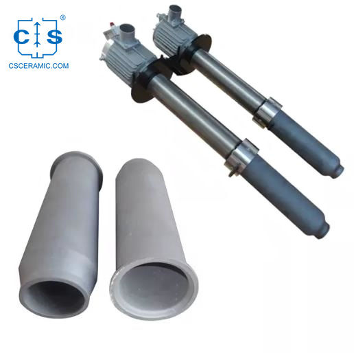 Керамические Форсунки Из Карбида Кремния RBSiC (SiSiC) Пескоструйная Трубка Горелки Для Высокотемпературных Огнеупоров