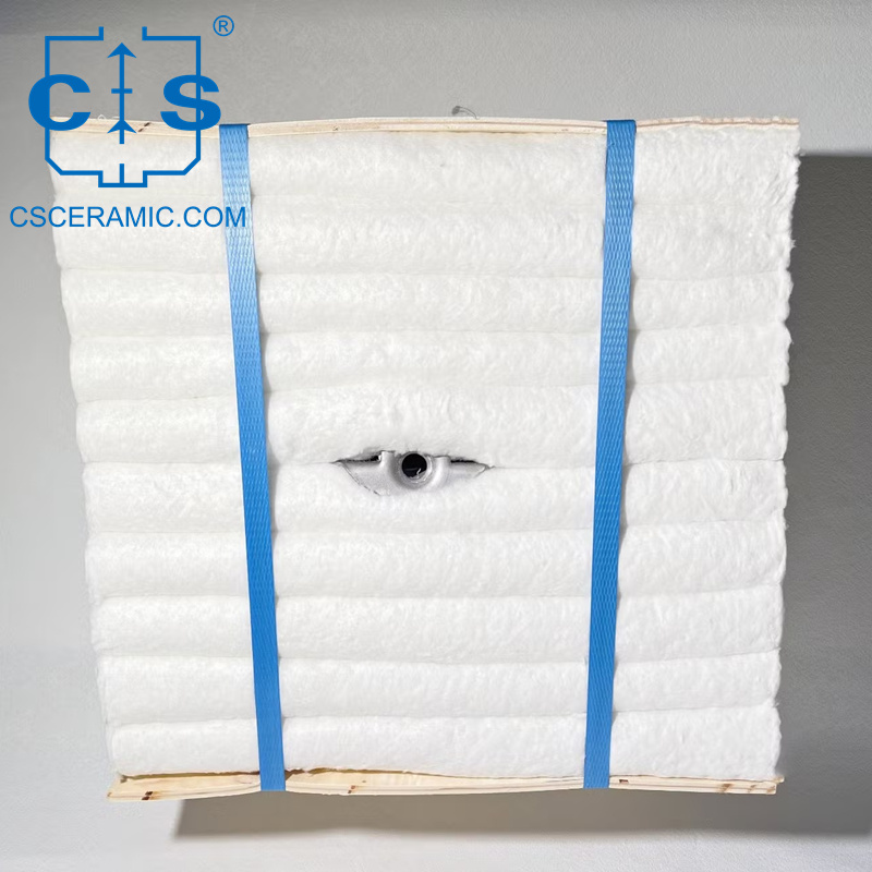 Складные Блоки Из Алюминиево-Силикатного Керамического Волокна Для Изоляции Промышленных Печей