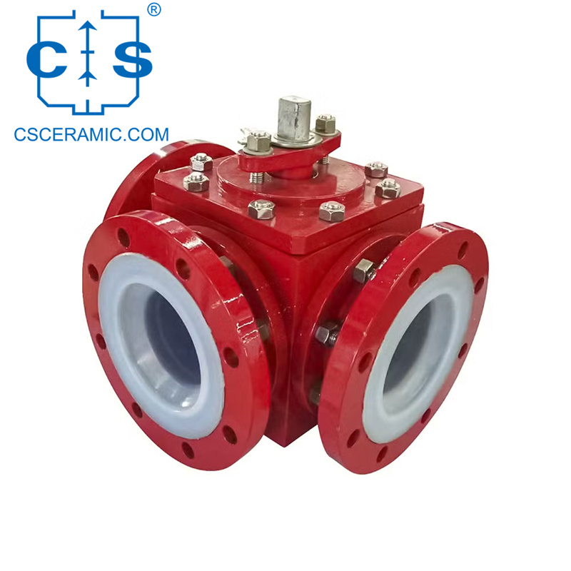 Шаровой Кран С Сердечником V/O-Образной Формы Из Карбида Кремния С Футеровкой