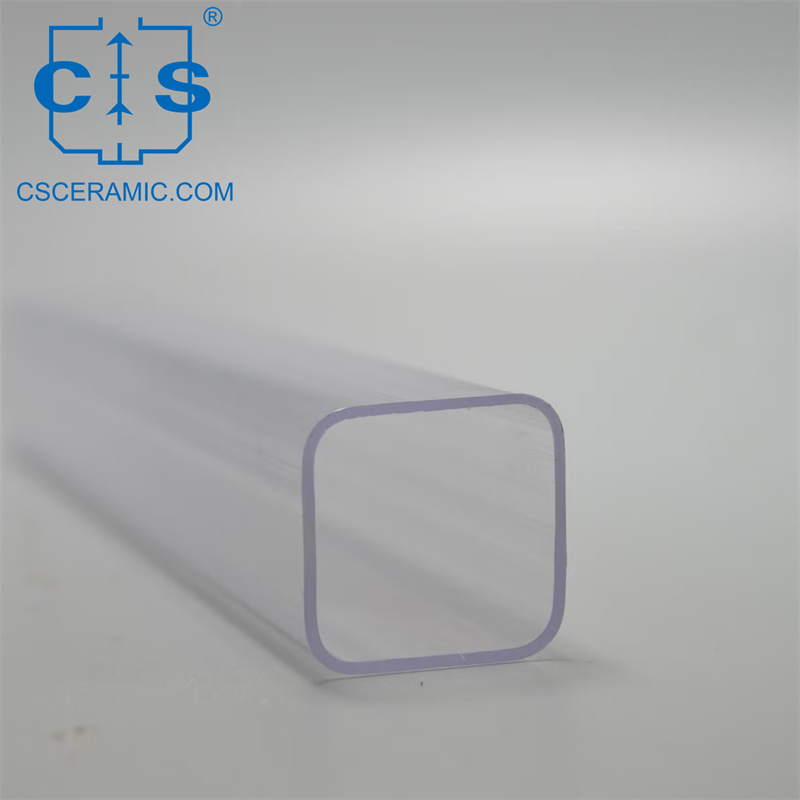 Кварцевая Прямоугольная Трубка Квадратная Прозрачная Трубка Для Полупроводниковых Лазеров И Оптики