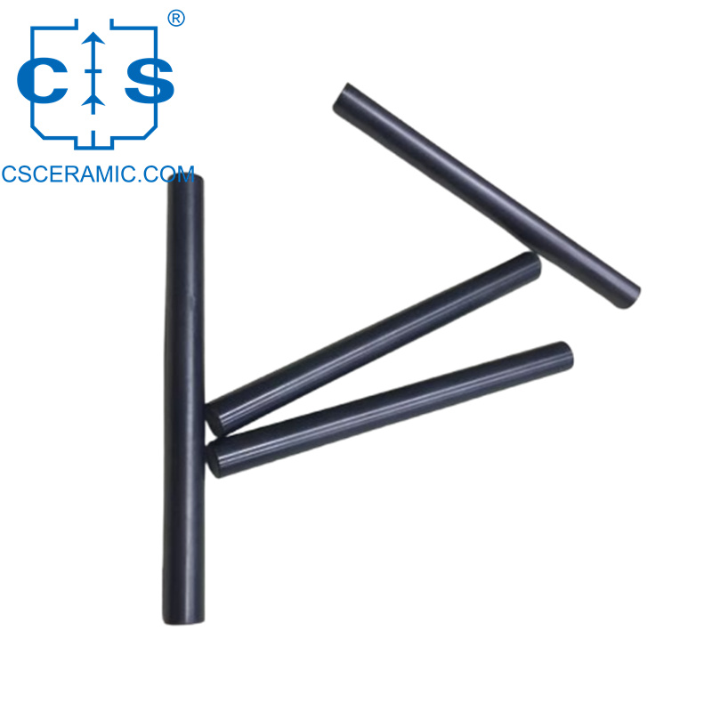 Черный Стержень Из Глинозема Al2O3 Твердый Керамический Стержень