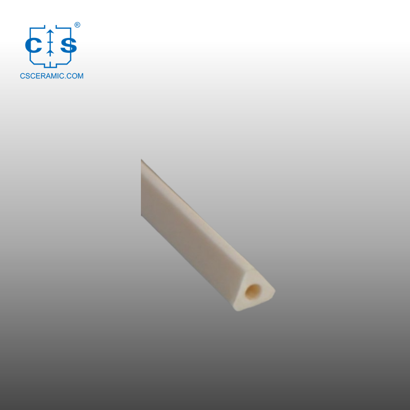 Треугольные Керамические Трубы / Трубы Из Глинозема Al2O3 Одно Отверстие