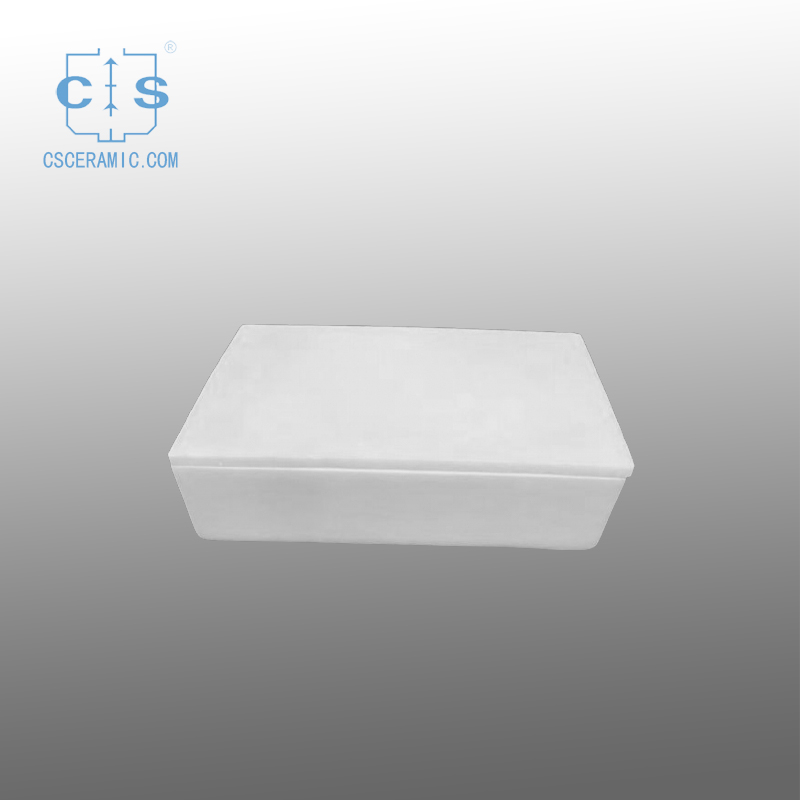 Квадратный Глиноземный Тигель Для Сжигания С Крышкой