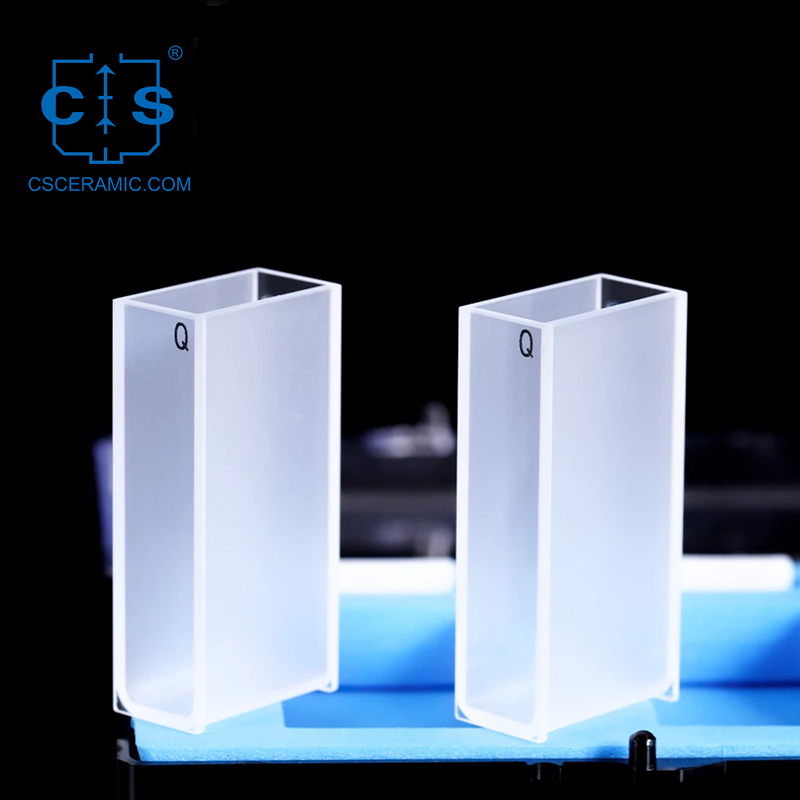 Quartz Cuvette 20 Мм Quartz Cuvette С Крышками Для Лаборатории Спектрофотометра
