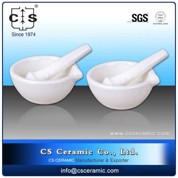Лабораторная Керамическая Фарфоровая Ступка И Пестик