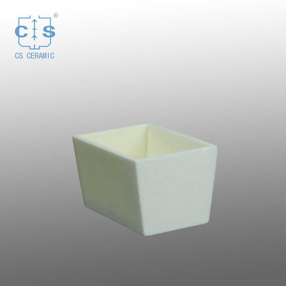 Трапециевидный Глиноземный Тигель Керамическая Корундовая Лодка