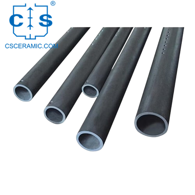 Сильная Устойчивая К Окислению Трубка Воздушного Охлаждения SiC Для Роликовых Печей